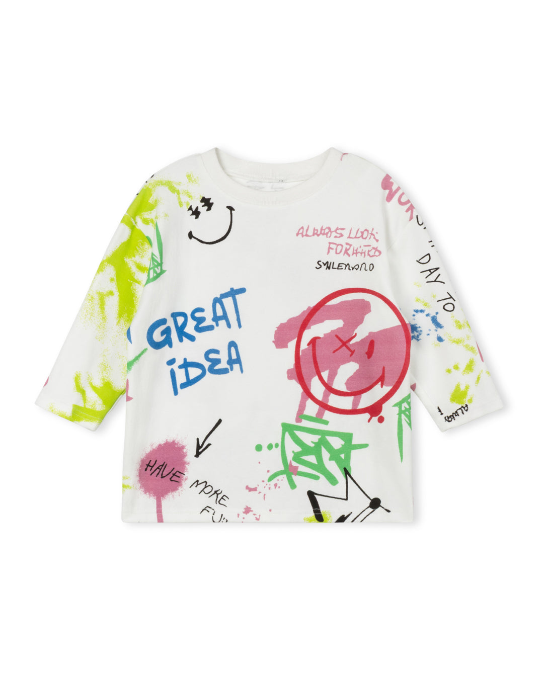 Graffiti Print T-shirt - Junees