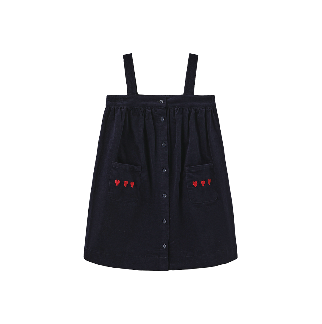 black corduroy jumper dress Billie Navy / 3 Web Collection: Virtue Size Chart Strappy Scoop Neck Split SIZE:1X