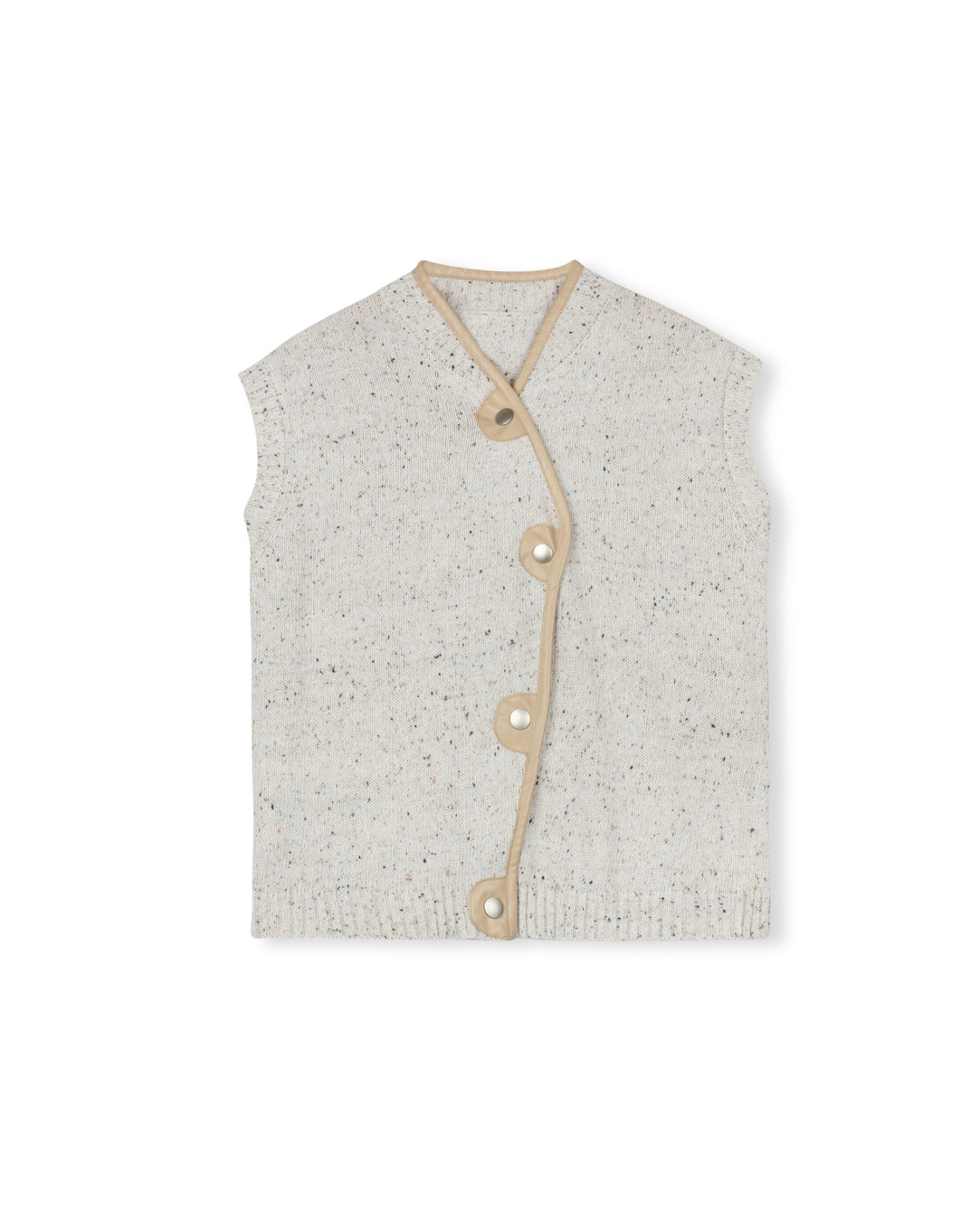 Doby Speckled Knit Vest