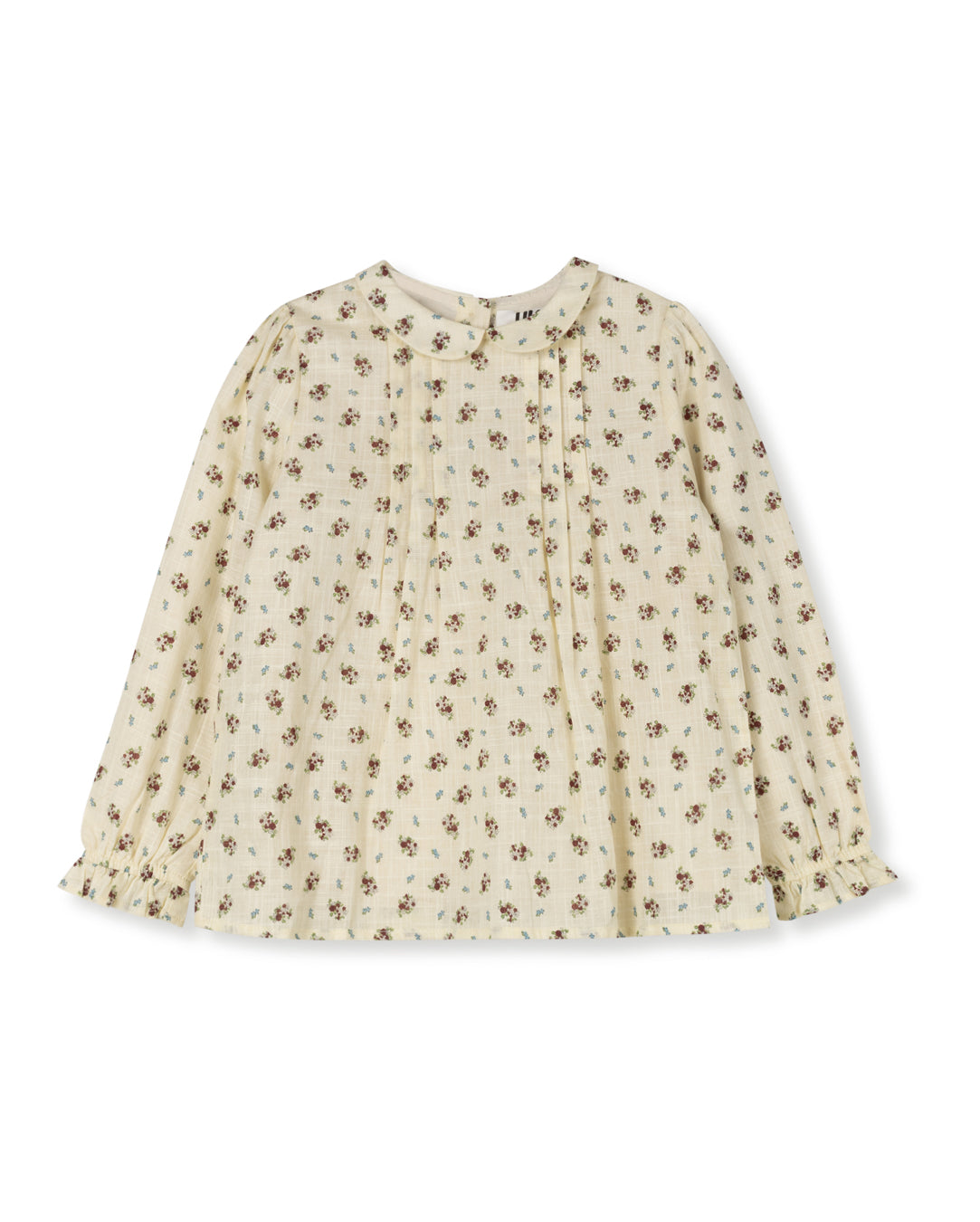 Sandy Floral Clustered Linen Blouse