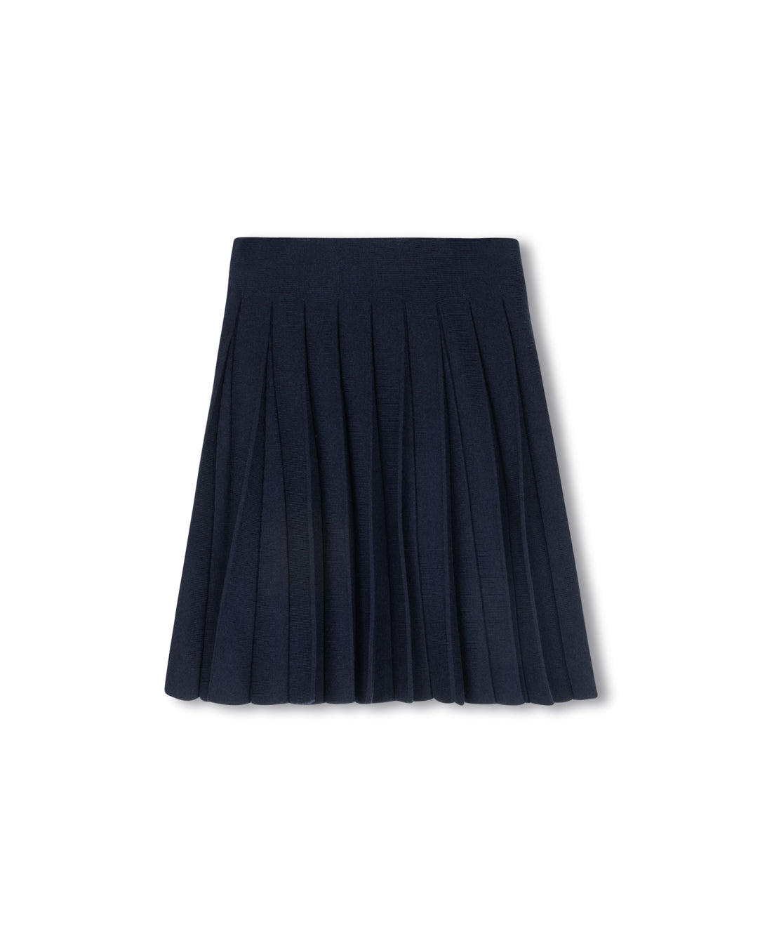 Detail Seam Top Knit Pleated Skirt