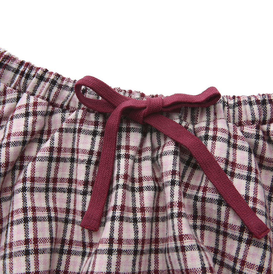 Slaw Gingham Print Patch Detail Skirt