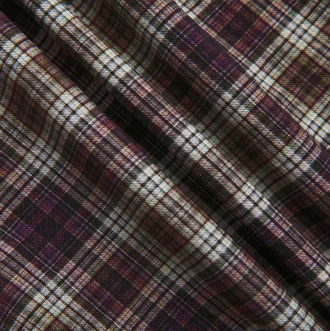 Kick Pleat Plaid Belted Skirt