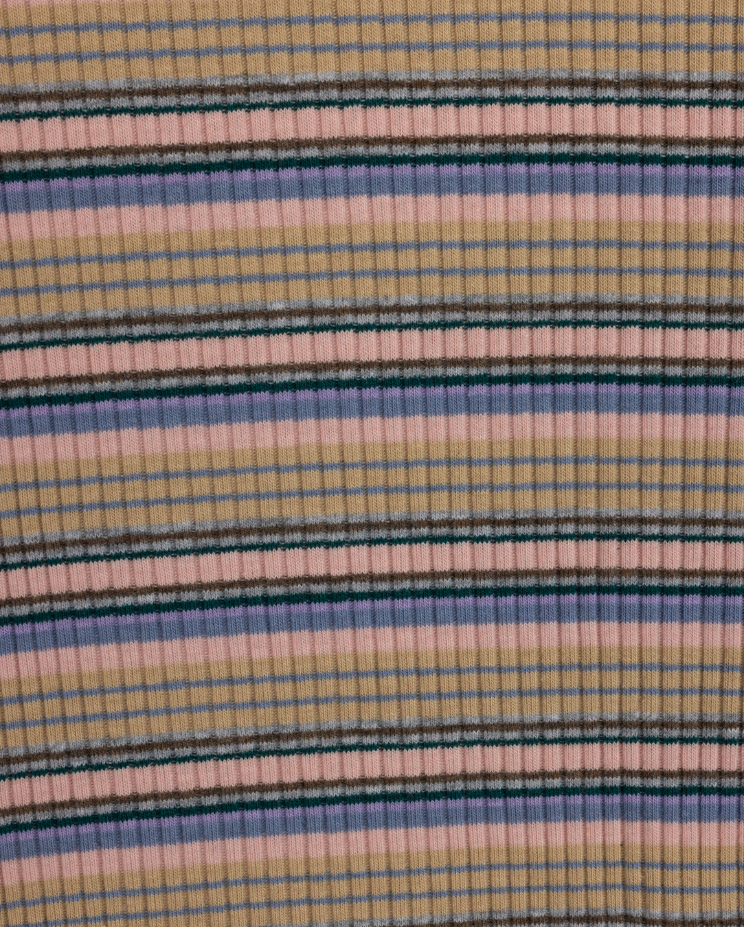 Multi Striped Ribbed T-shirt - Junees