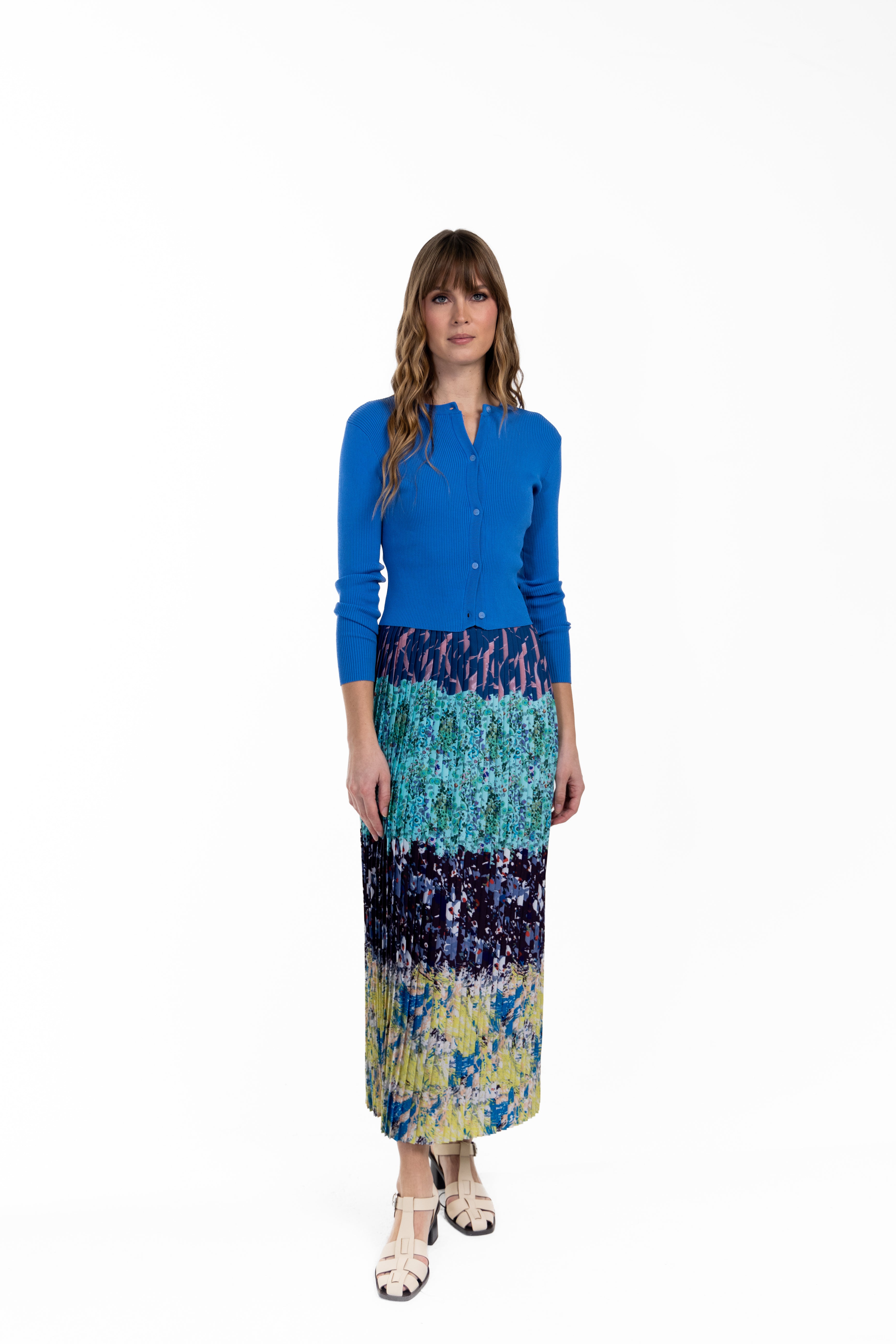 Britton Multi Print Skirt W-17153