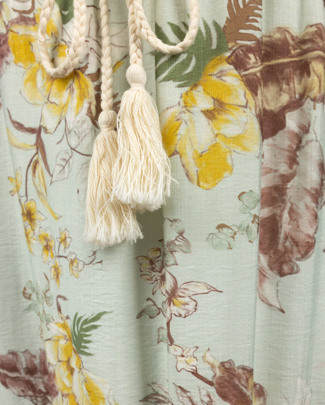 Floral Print Draw String Dress