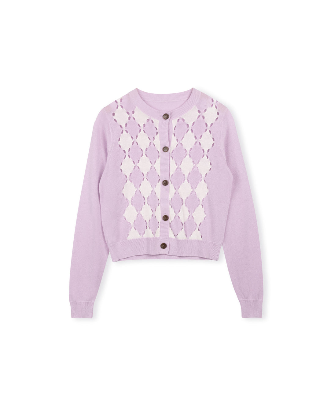 Diamond Detailed Knit Cardigan W-17006