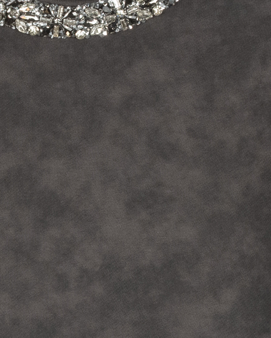 Mineral Wash Embellishment Sweatshirt C-22030