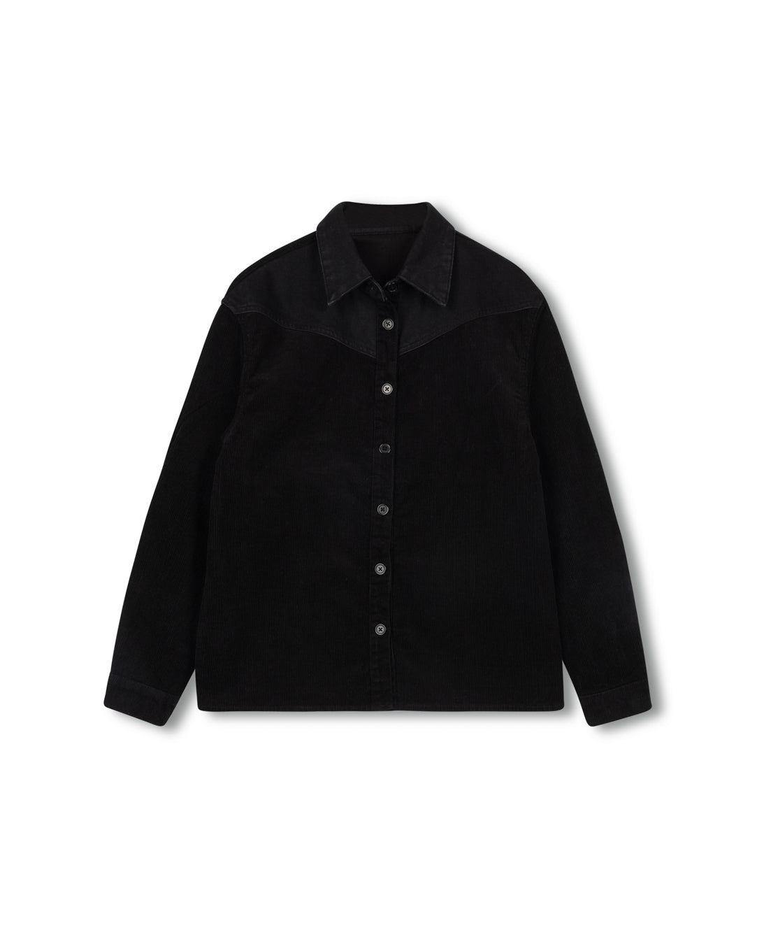 Ribbed Corduroy Shacket W-23046