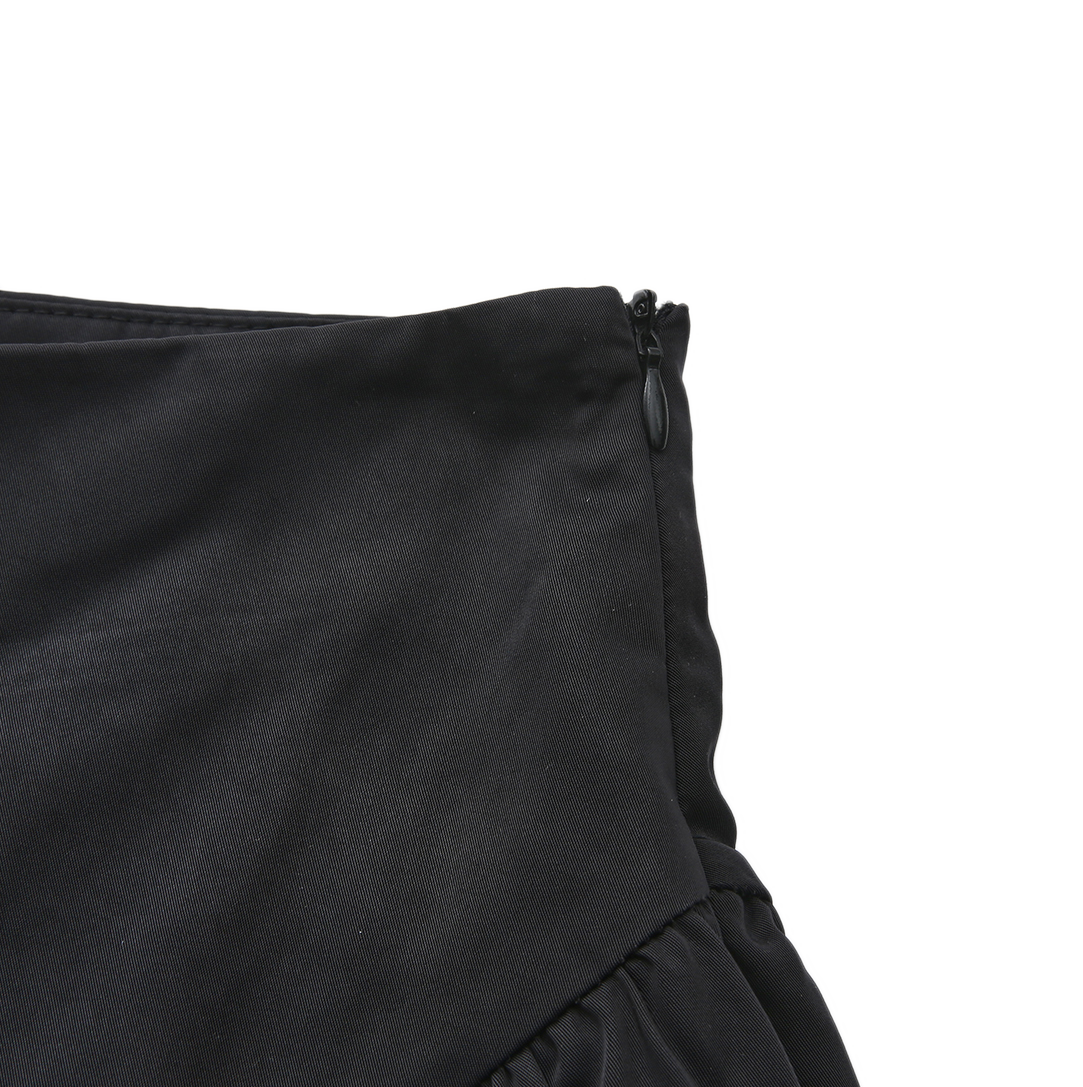 Taffeta V-Seam Skirt