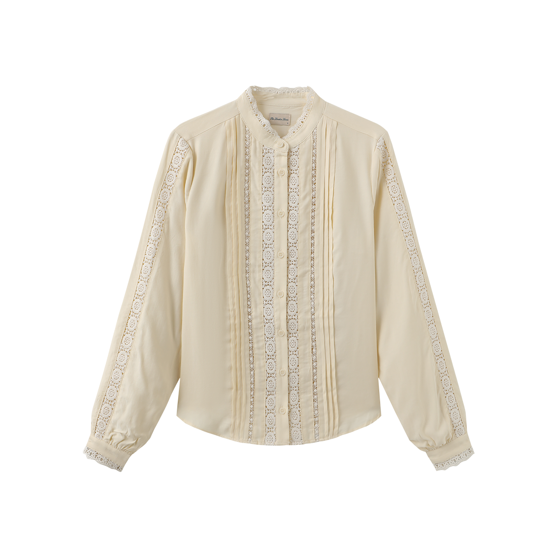 Eyelet Trim Blouse