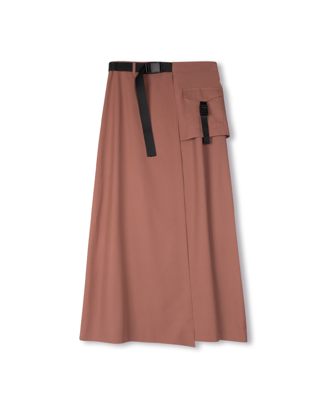 Buckle Nylon Skirt W-21527