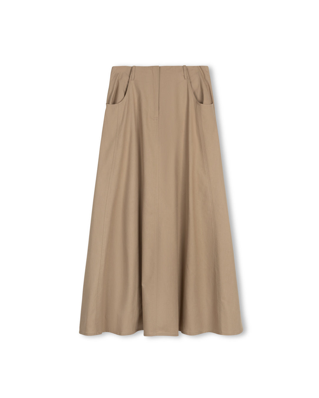 Linen Belted Maxi Skirt - Junees
