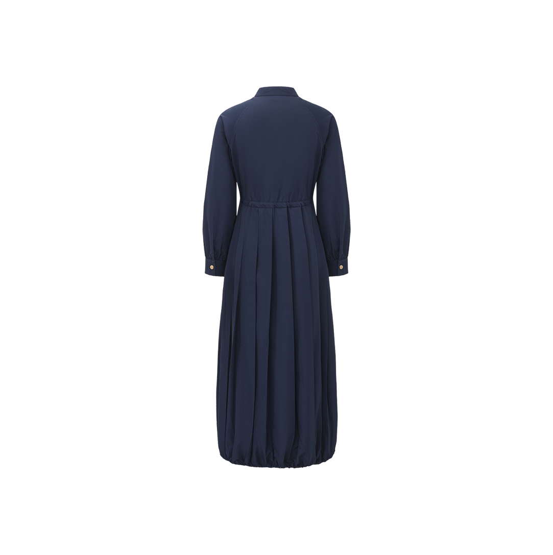 Drawstring Raincoat Dress