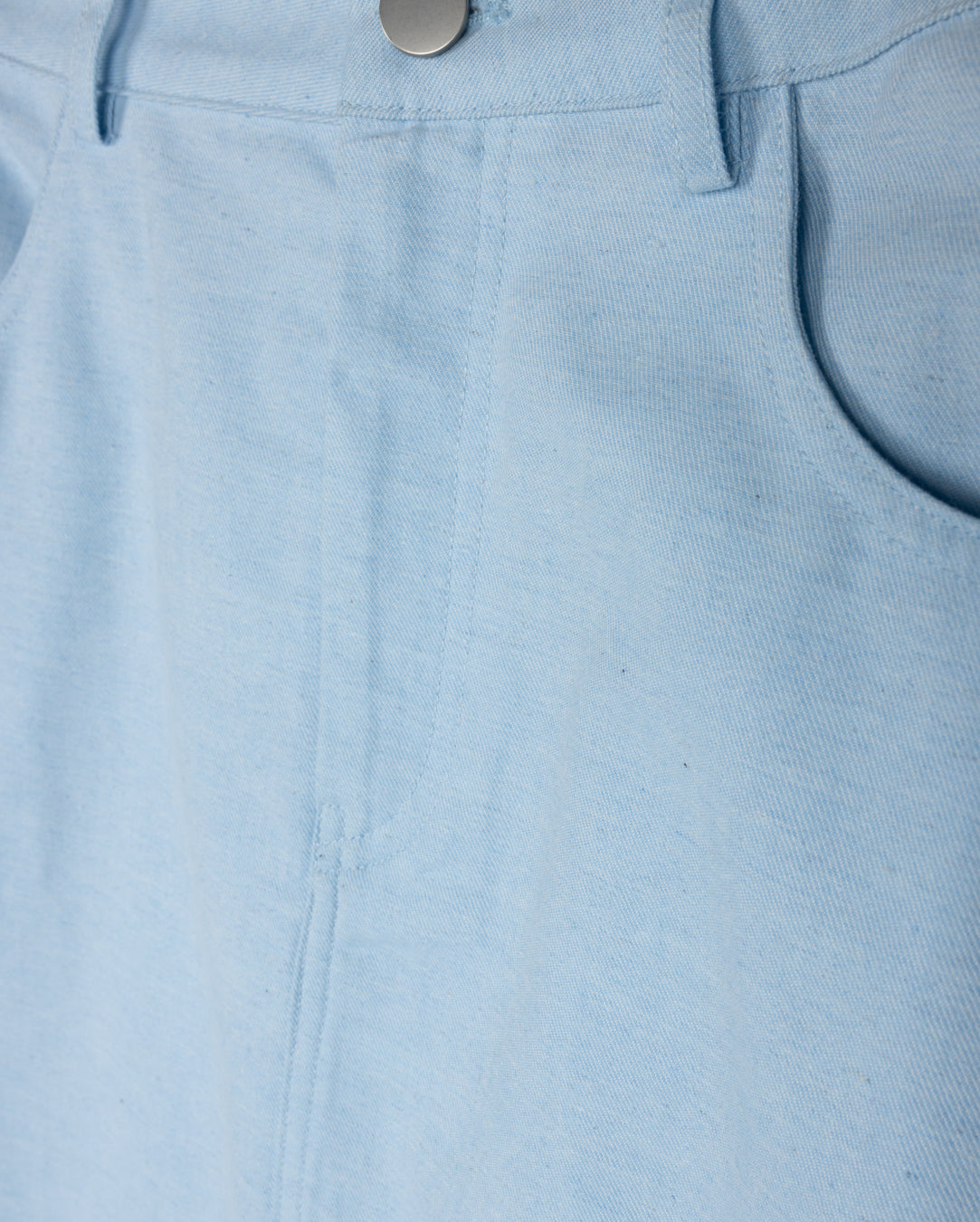 Denim Straight Fly Front Skirt