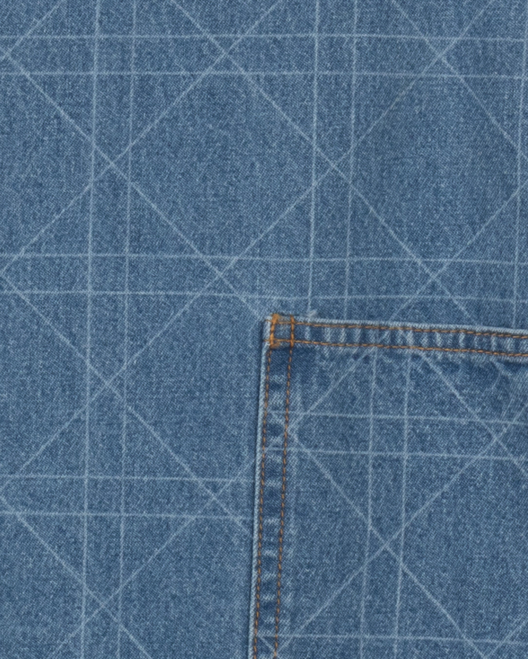 Angle Denim Pattern Dress