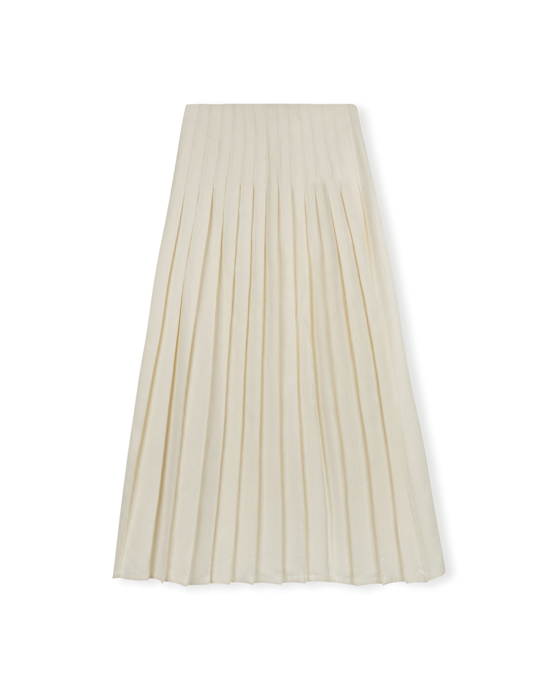 White Pleated Skirt - Junees