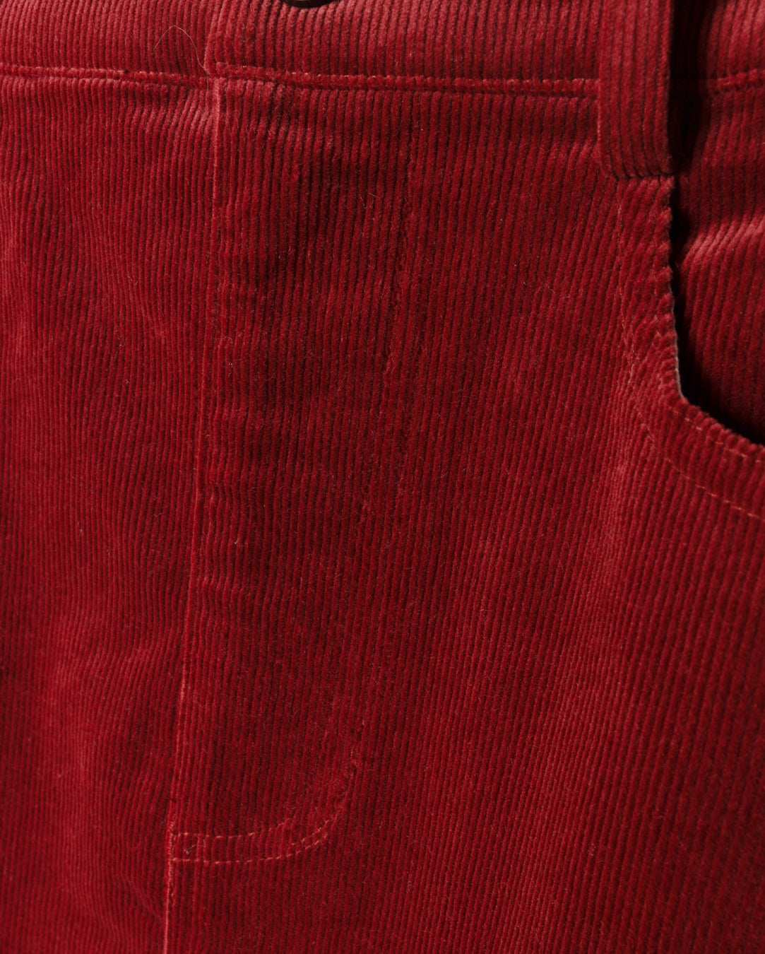 Faint Corduroy Fringe Hem Skirt