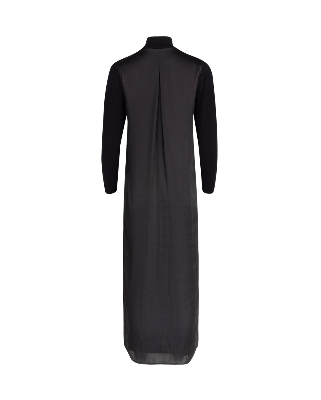 Knit And Silk Back Dress