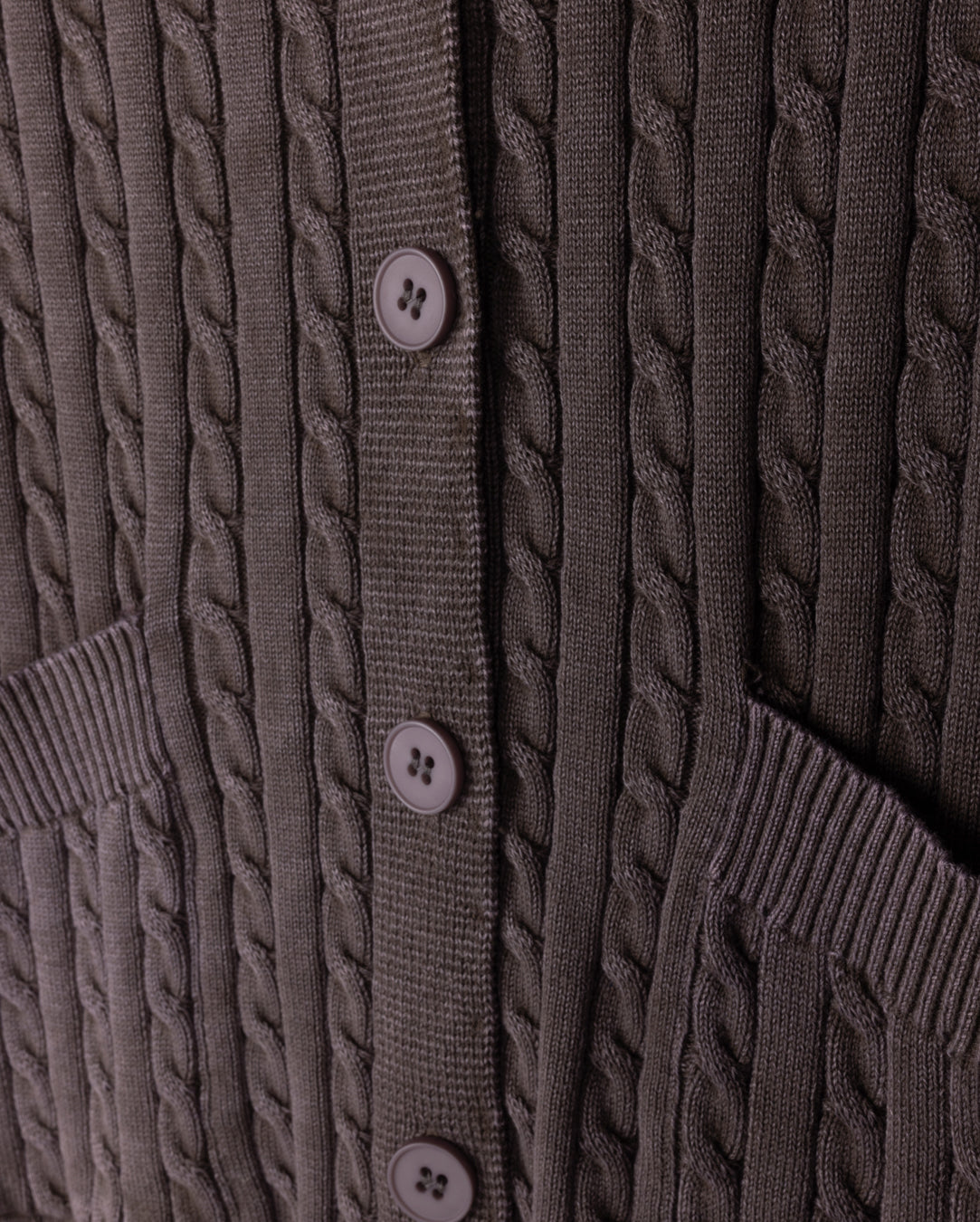 Rounded Collar Knit Cardigan