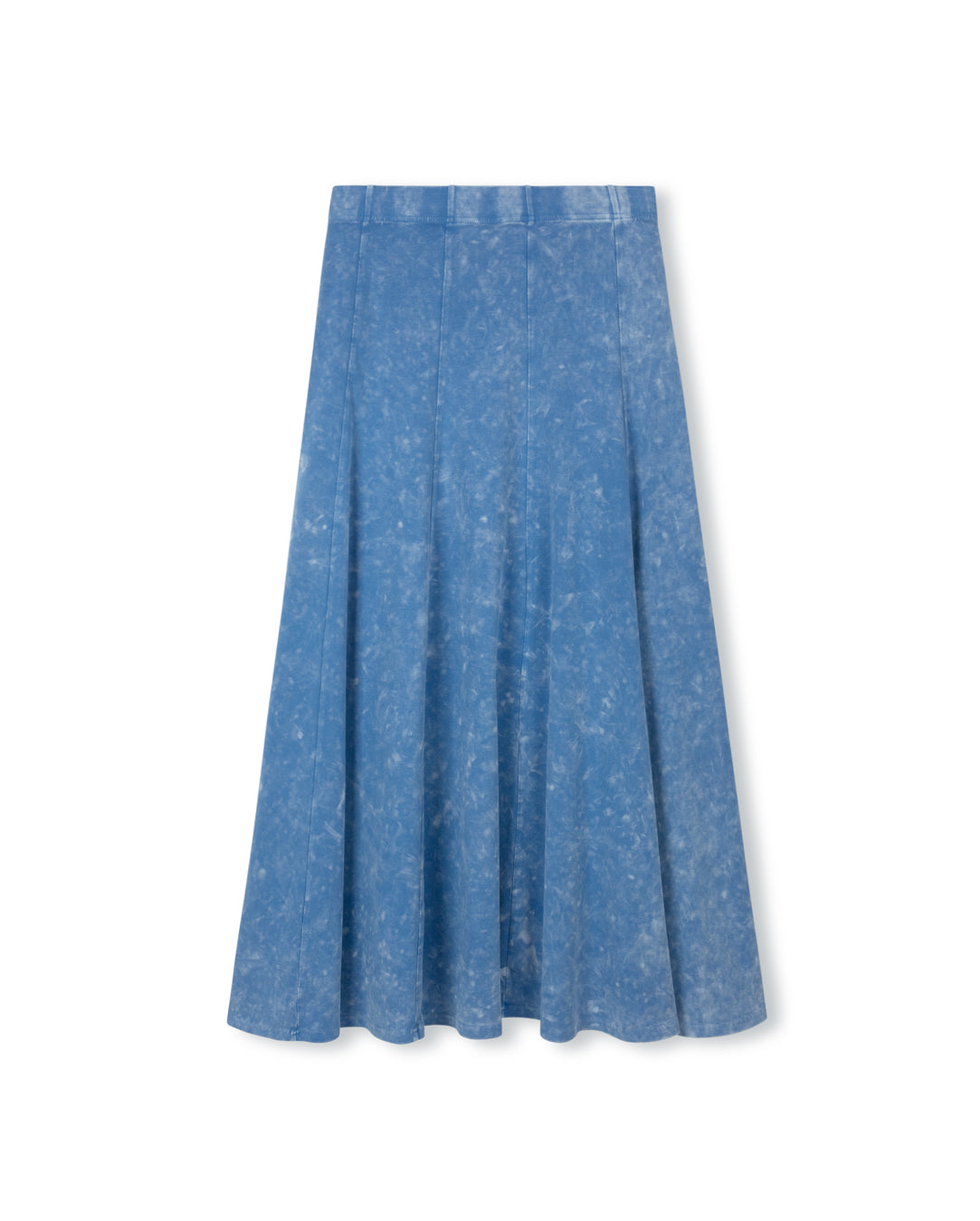 Elastic Waist Panel Midi Skirt - Junees