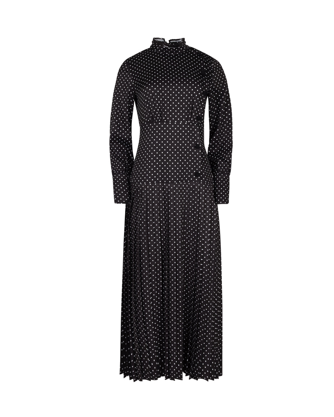 Polka Dot Dress With Side Button Detail