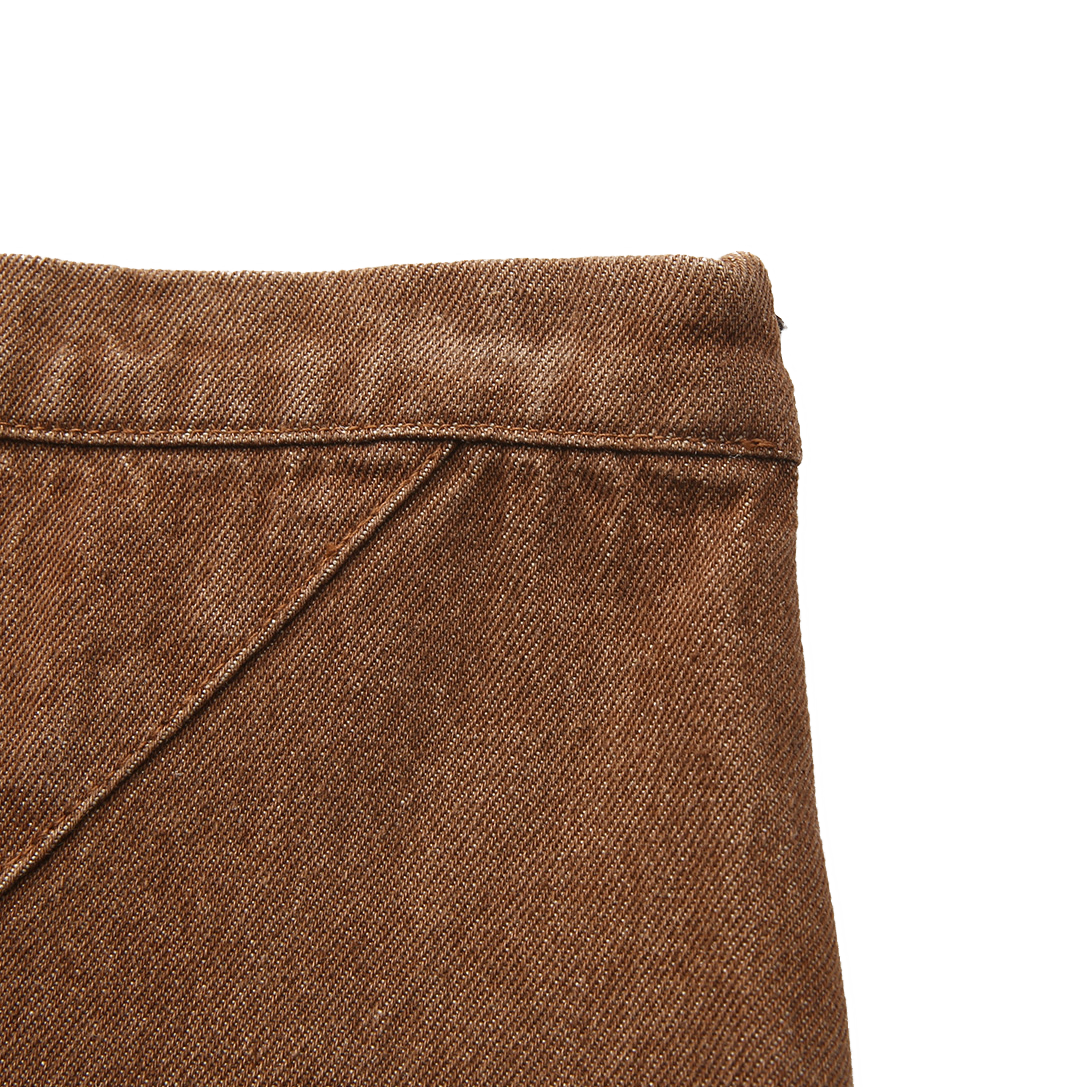 Rounded Cross Over Seam Skirt