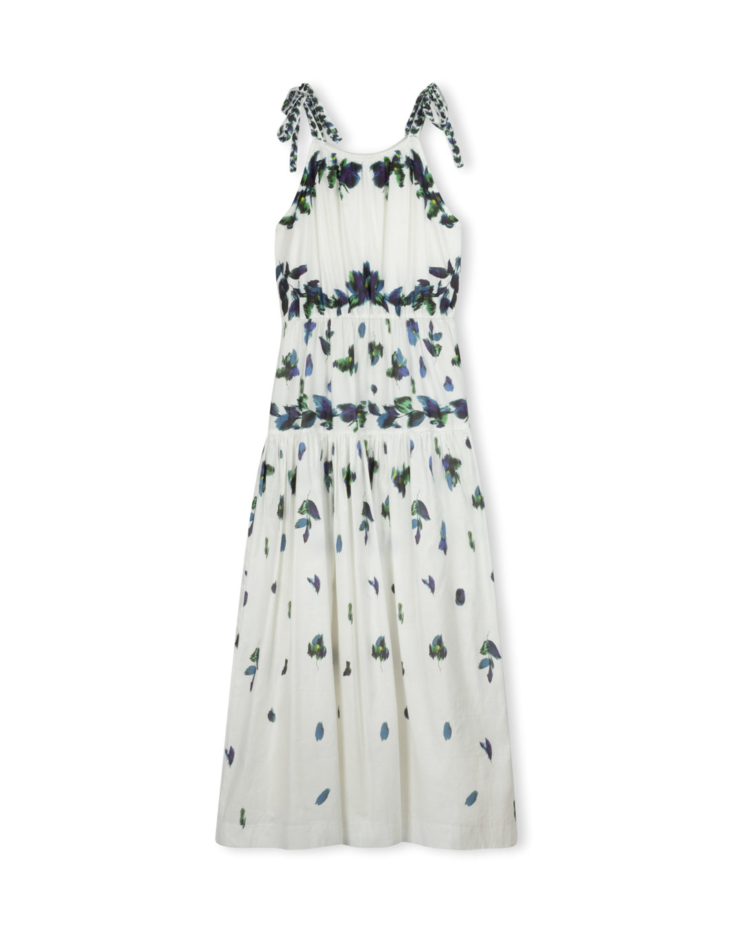 Cotton Floral Print Midi Jumper