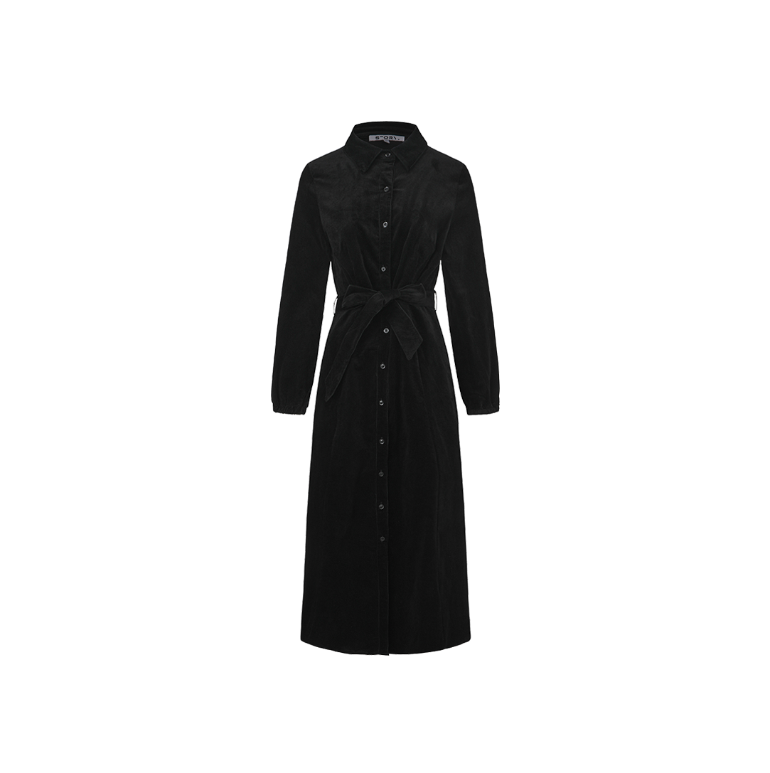 Corduroy Button Down Shirt Dress