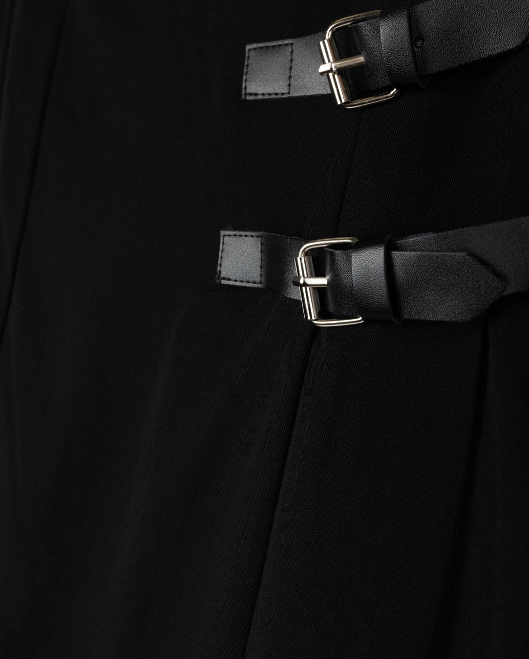 Side Buckle Maxi Skirt