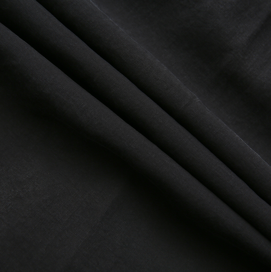 Cupro Pleat Collar Dress