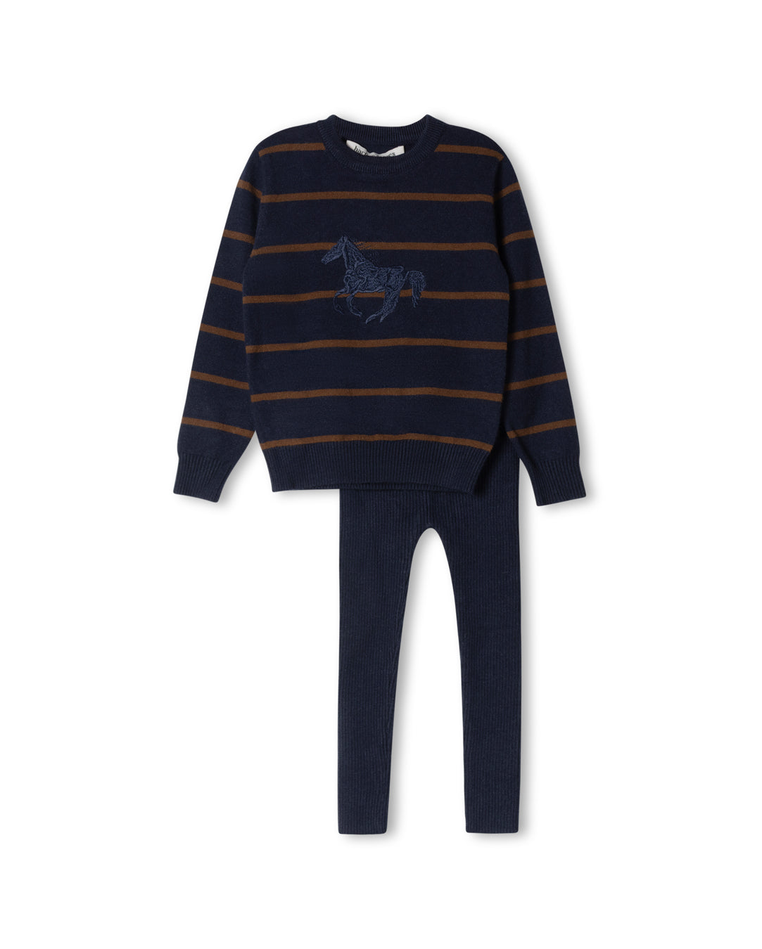 Striped Horse Sweater Set