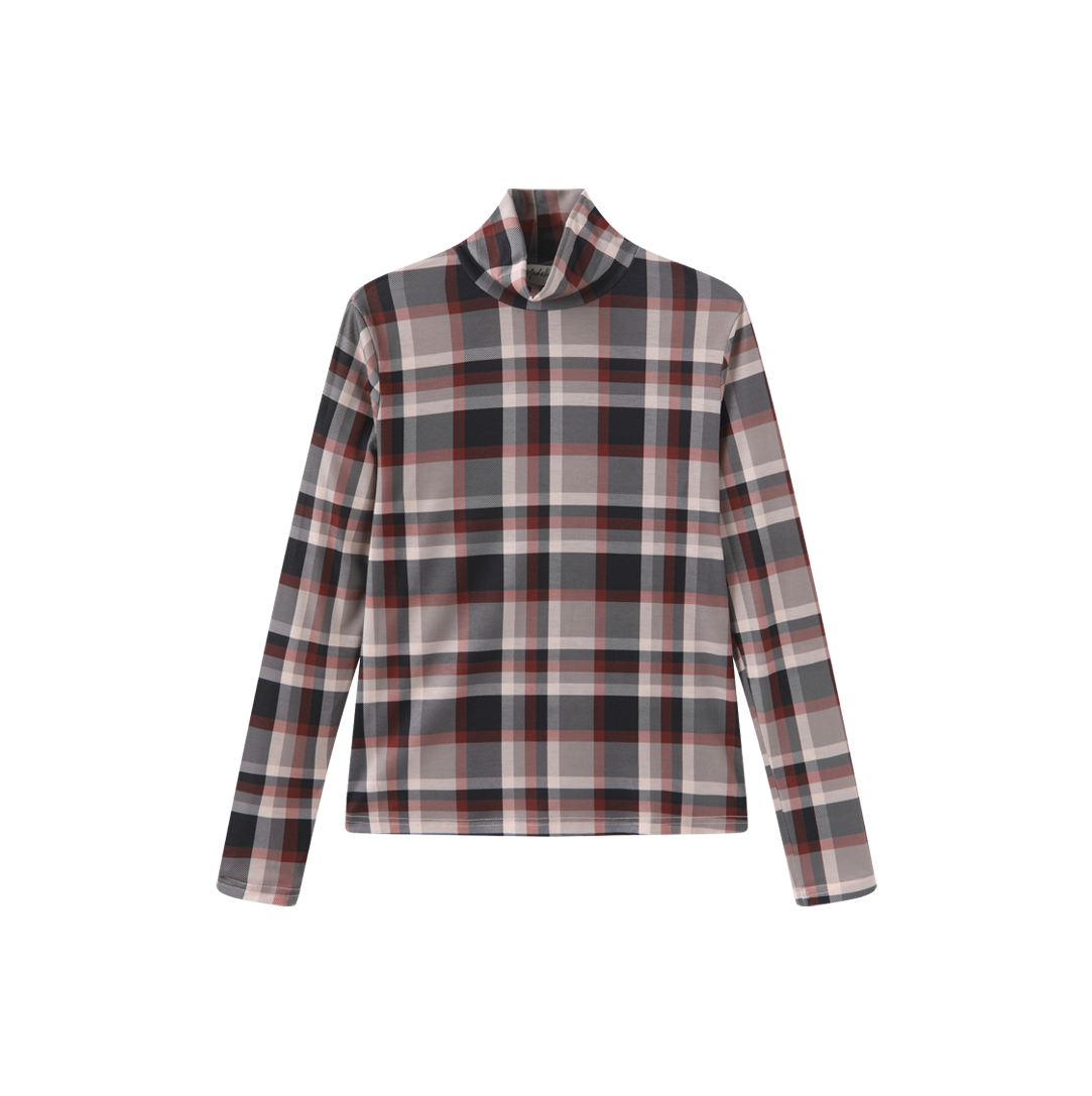 Plaid Fitted Turtlenecks