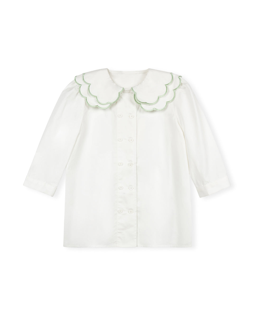 Carvin Scalloped Collar Blouse - Junees