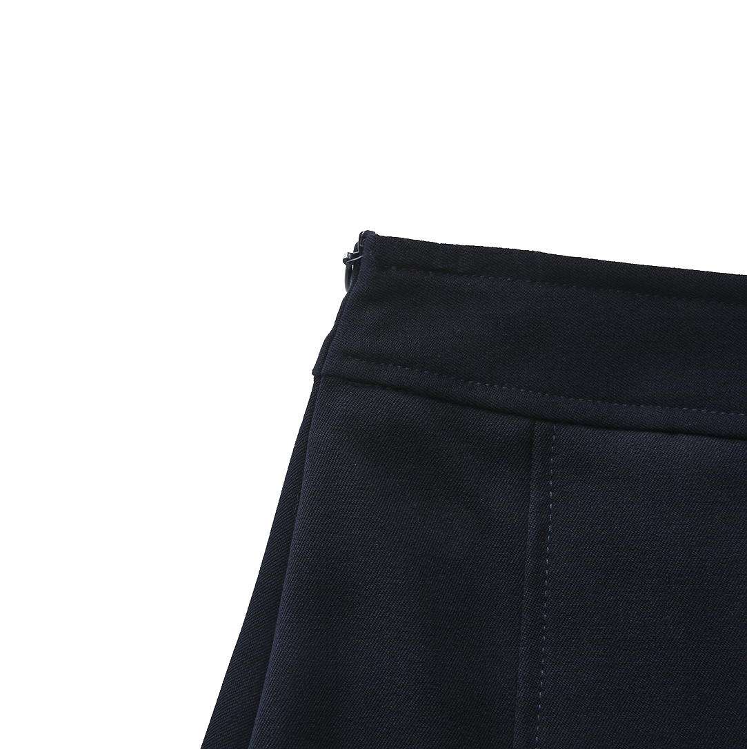 Box Pleat Short Skirt