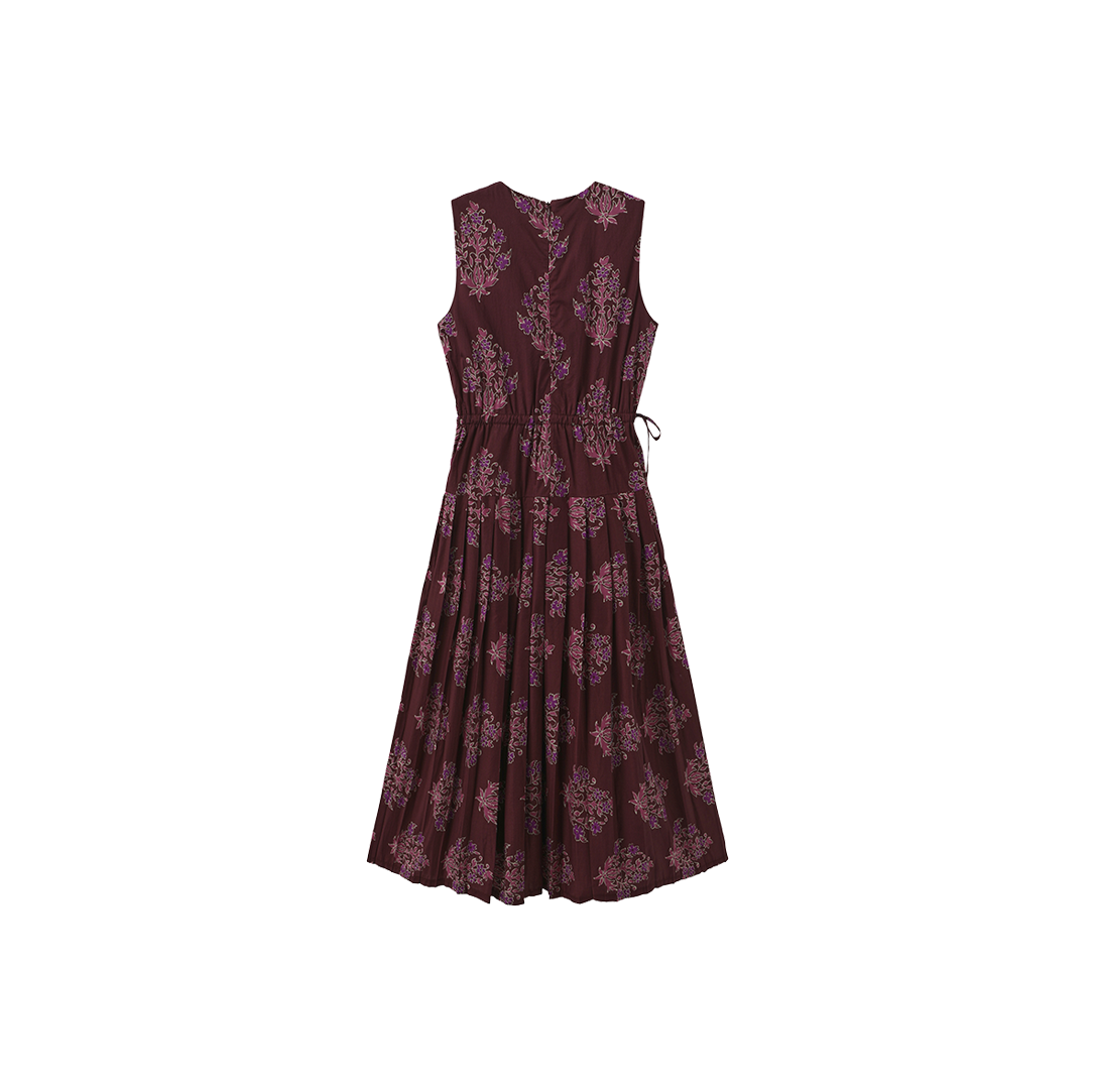 Elastic Waist Drop Pleated Jumper