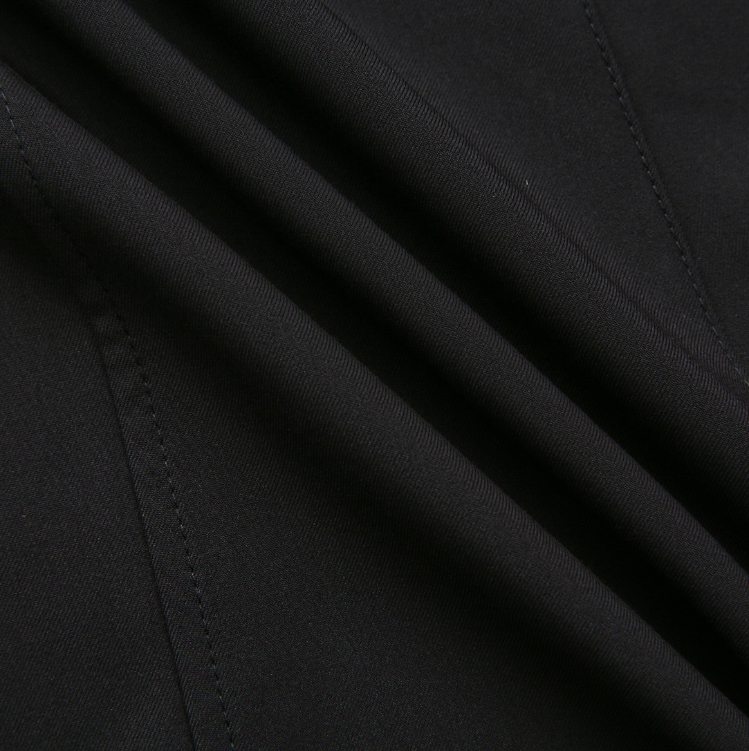 Stretch Wool Insert Pleat Skirt