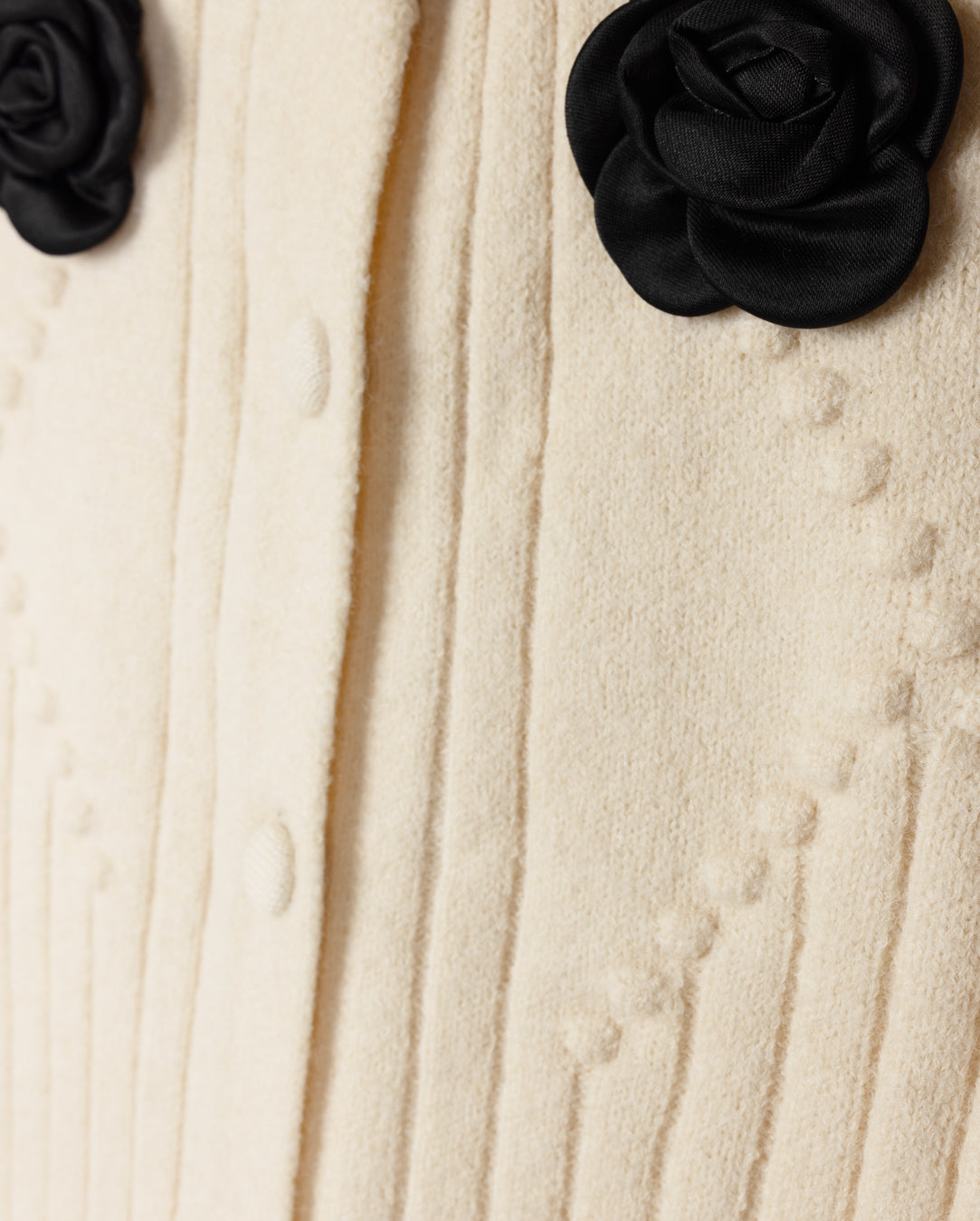 Flower Detailed Cardigan