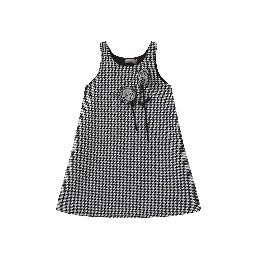 Kole Houndstooth Flower Jumper