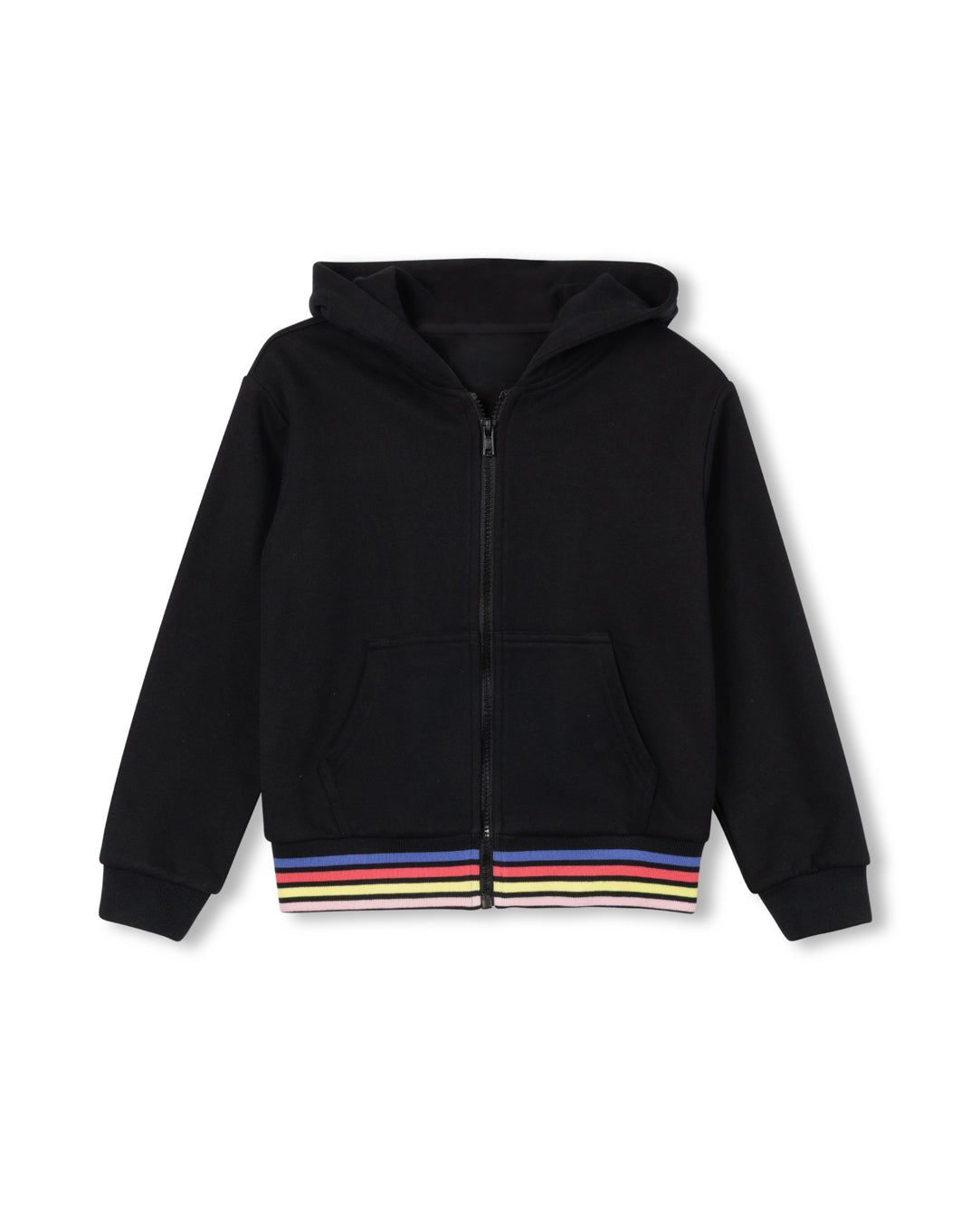 Terry Striped Band Hoodie