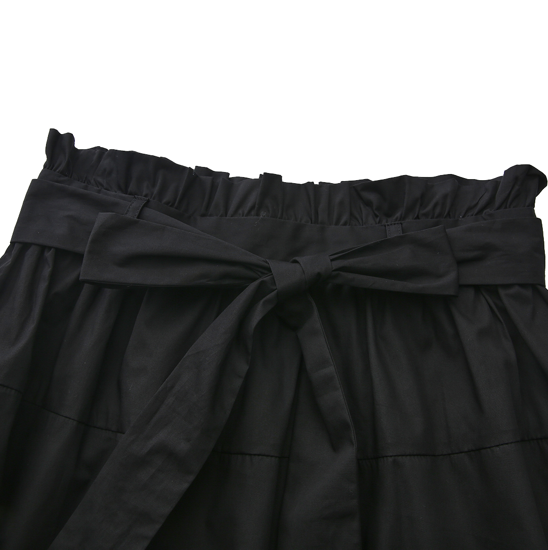 Taffeta Waisted Maxi Skirt