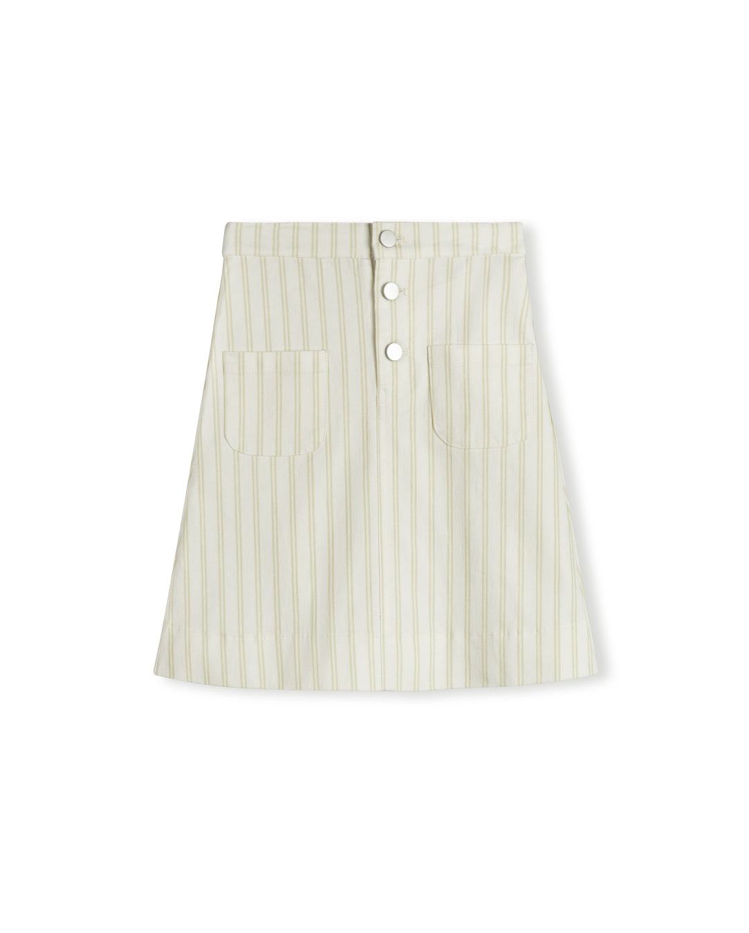 Mina Double Striped Denim Skirt