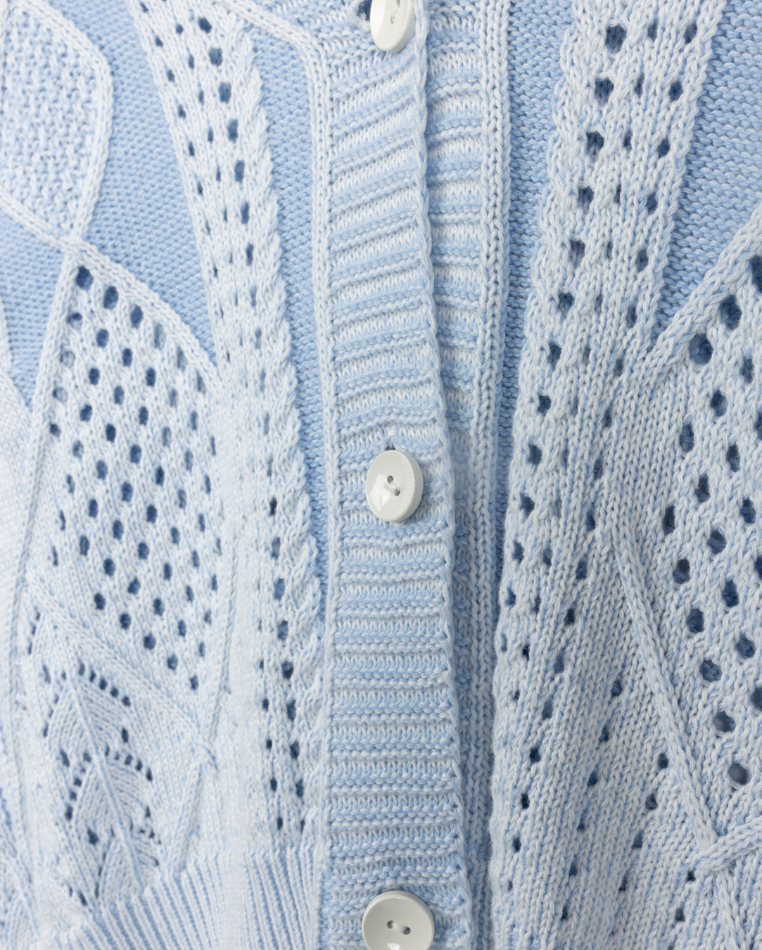 Open Knit Cowl Neck Cardigan