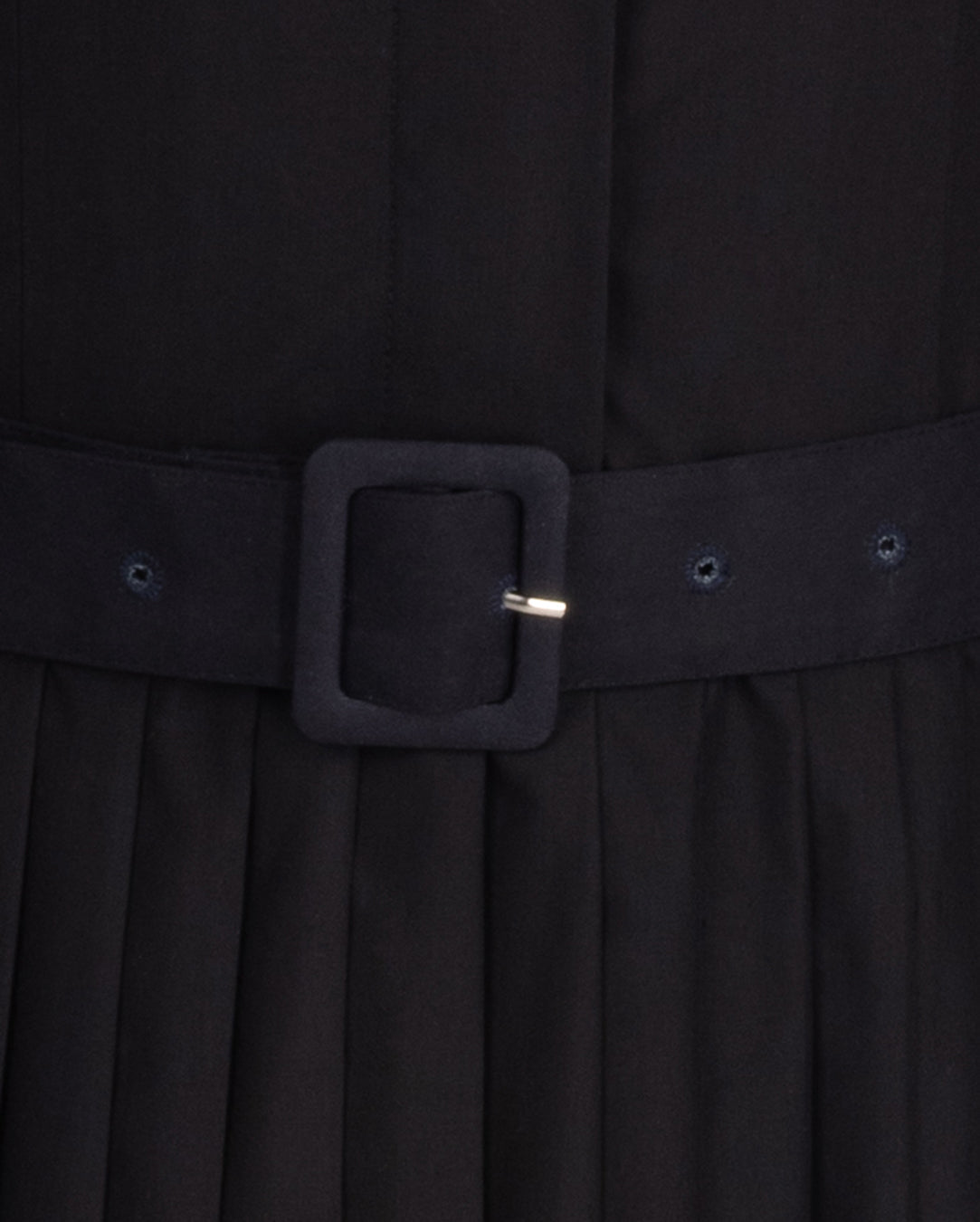 Pleated Button Up Printed Dress W-22836