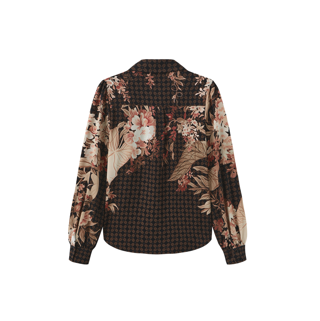 Regal Floral Button Down