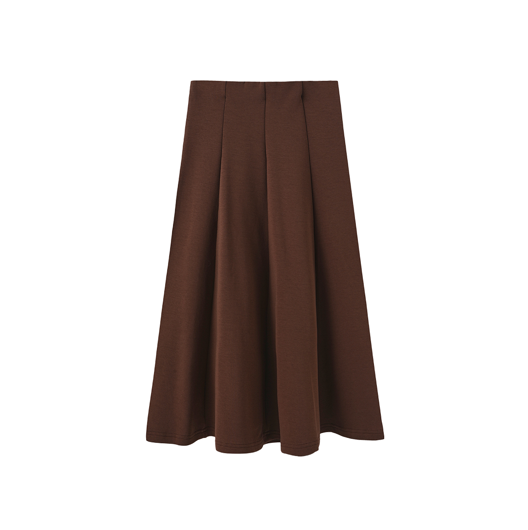 Sweatshirt Paneled Midi Skirt