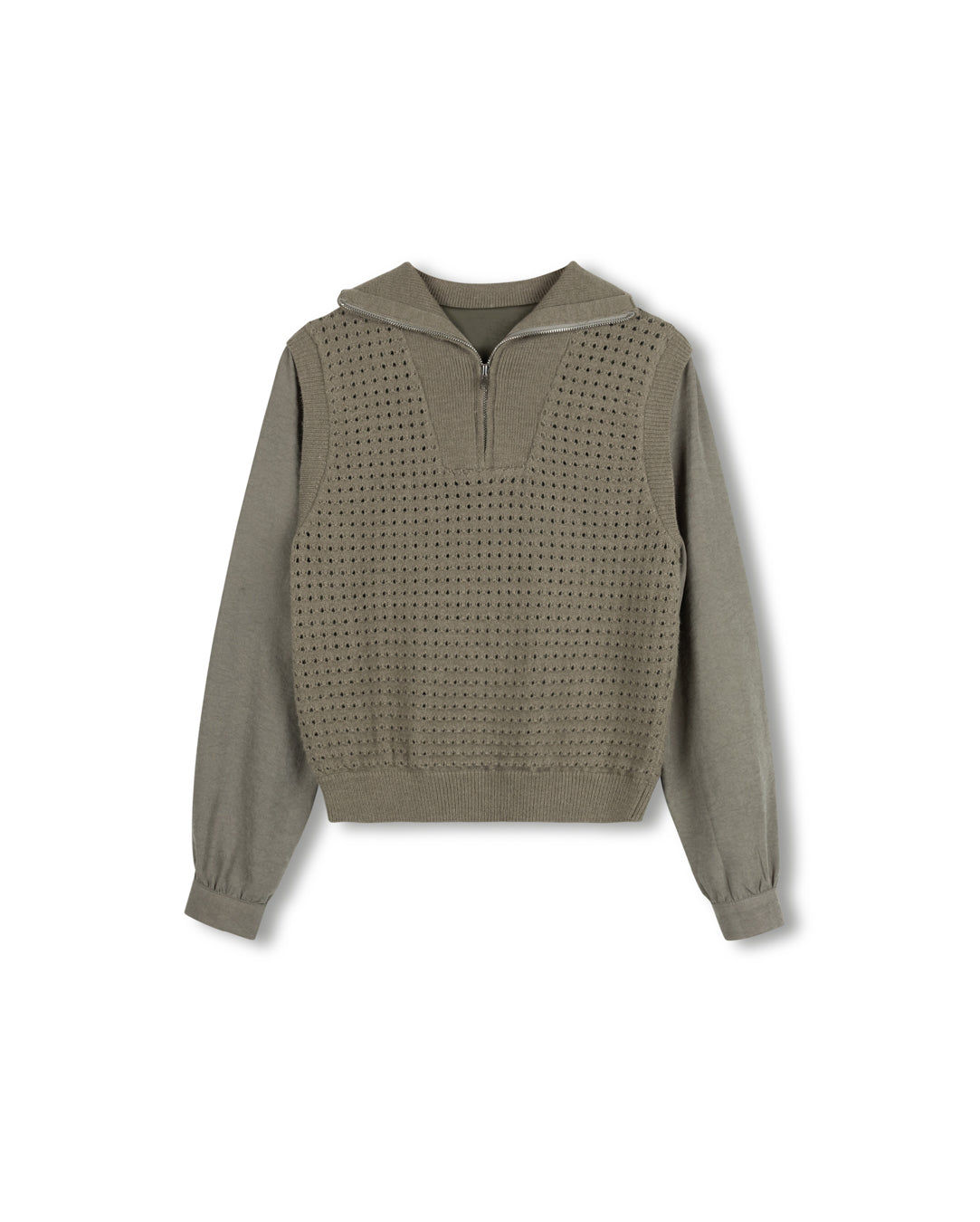 Linor Crochet And Cupro Top