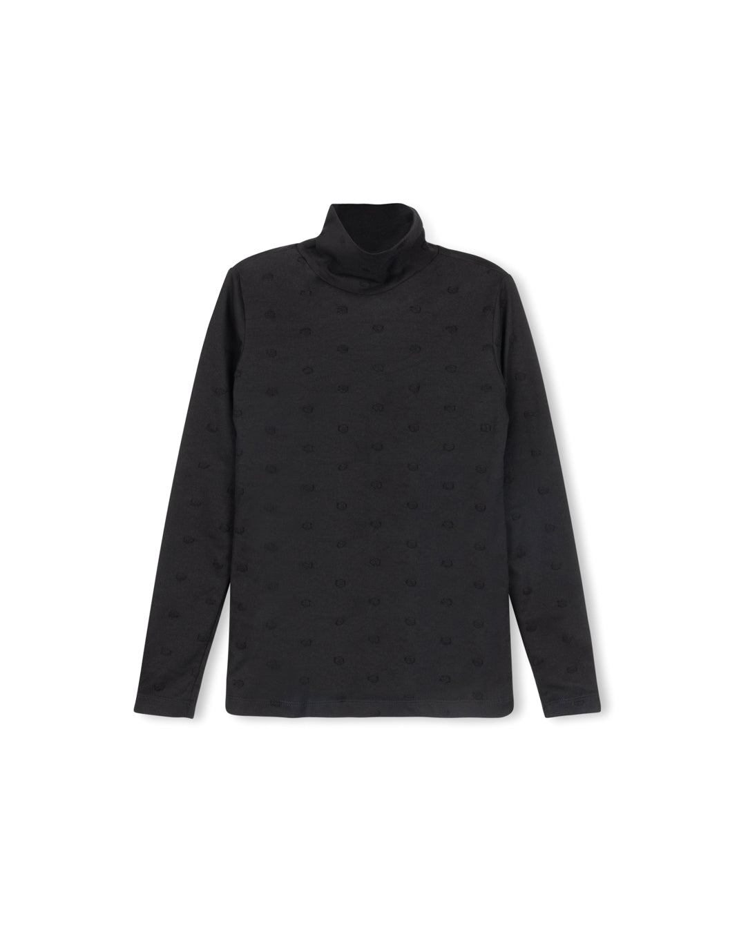 Swiss Dot Turtleneck