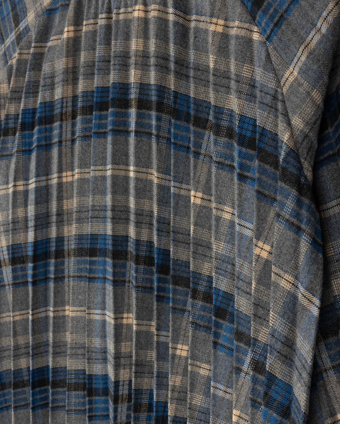 Plaid Accordion Pleated Swing Dress