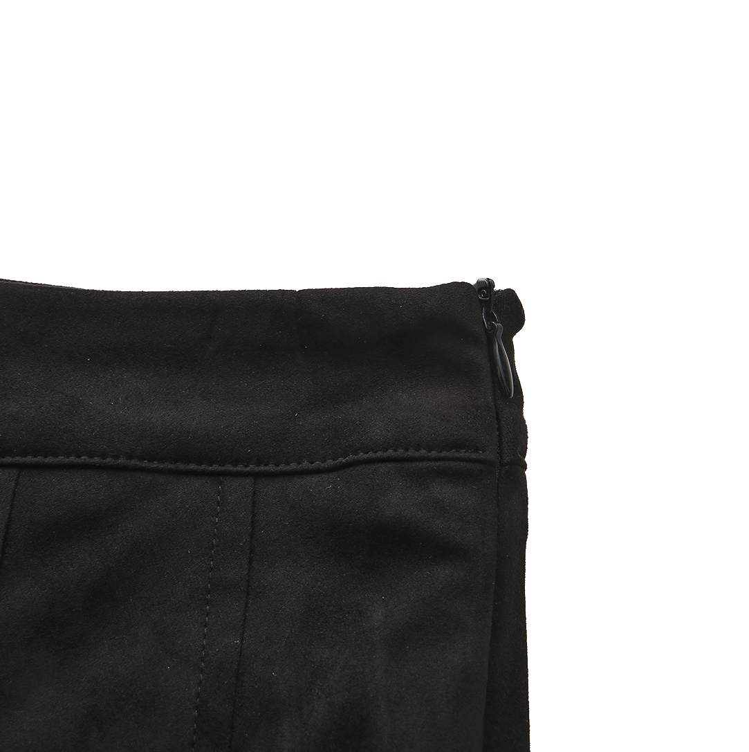 Jake Suede Pleated Skirt